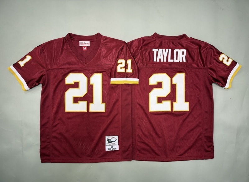 Youth Washington Redskins #21 Taylor Red Throwback Limited Nike NFL Jersey 01->youth nfl jersey->Youth Jersey